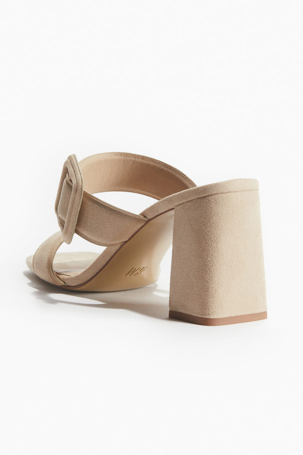 H&M Sandaler Med Spenne Beige