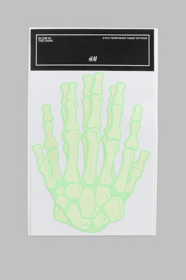 H&M Temporary Hand Tattoos White/skeleton Hands