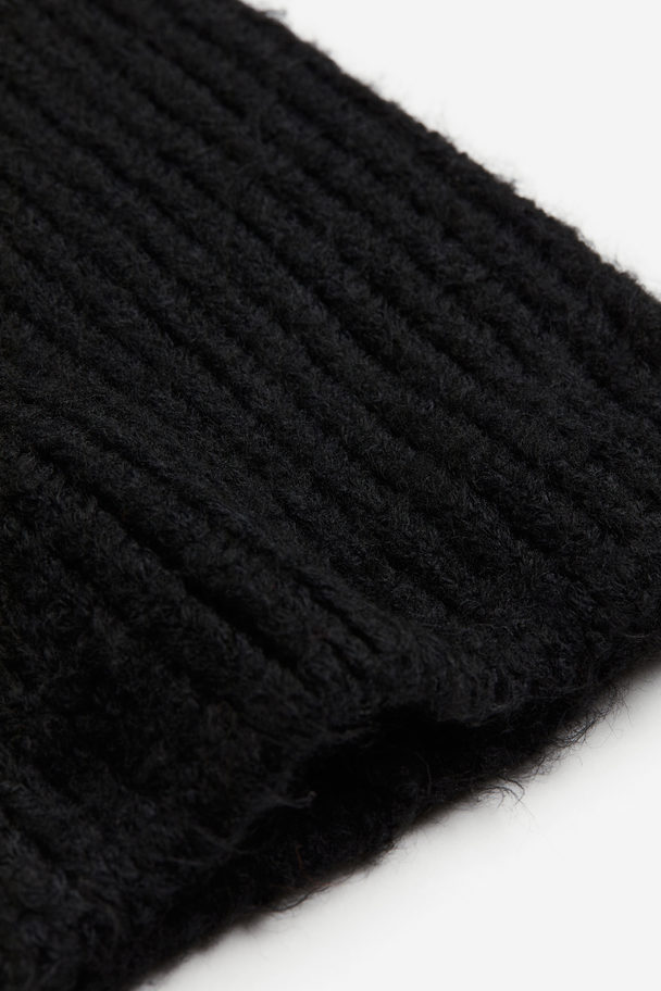 H&M Ear-detail Hat Black