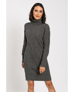 Dress Turtleneck Cable Knitting And Fantasy