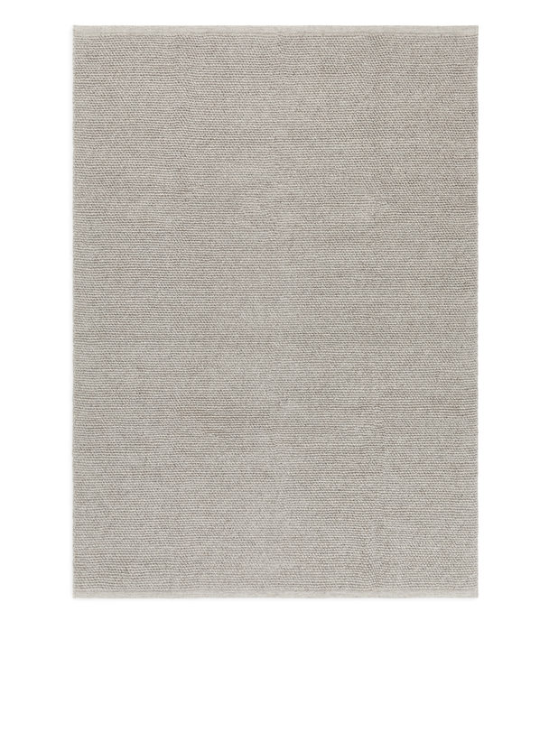 ARKET Wool Rug 140 X 200 Cm Grey Melange