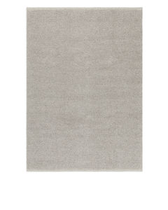 Wool Rug 140 X 200 Cm Grey Melange