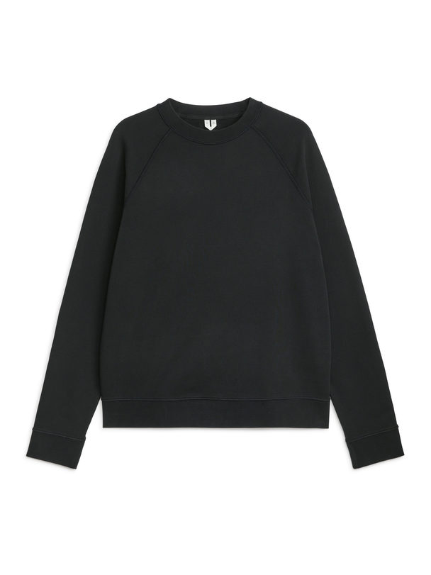 ARKET Active Garment-dyed Sweatshirt Black