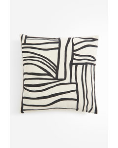 Patterned Cushion Cover Anthracite Grey/patterned
