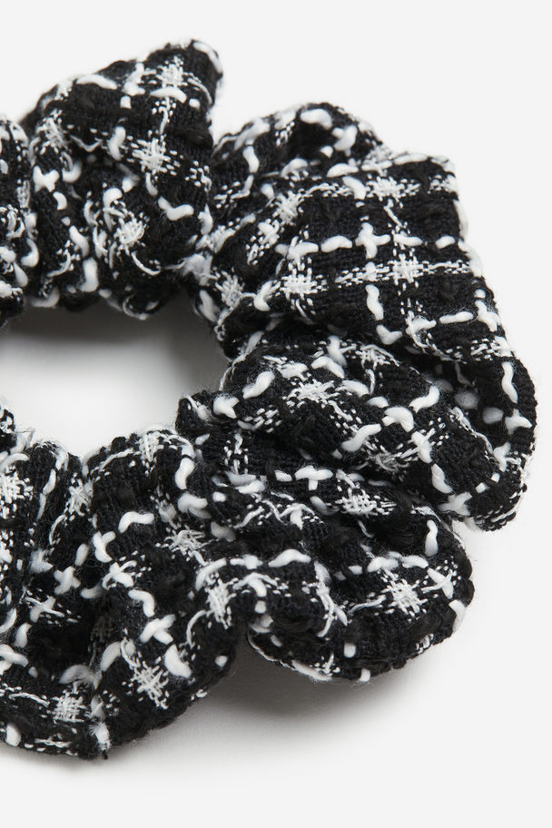 H&M Scrunchie Black/patterned