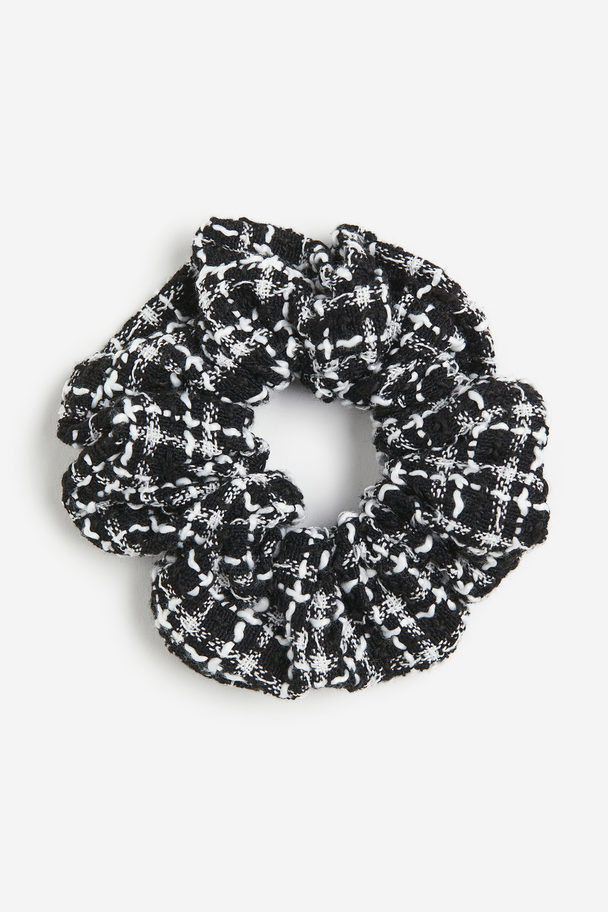 H&M Scrunchie Black/patterned
