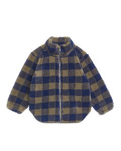 Fleece Jacket Blue/check