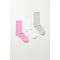 Eleven Socks 3-pack Pink White Grey