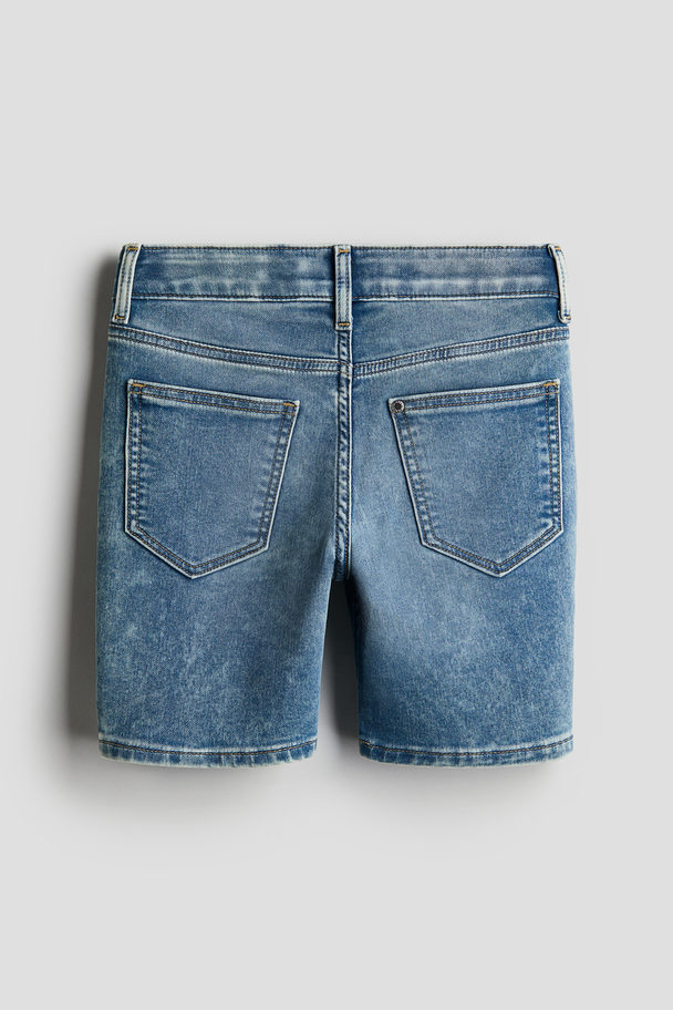 H&M Super Soft Denim Shorts Denim Blue