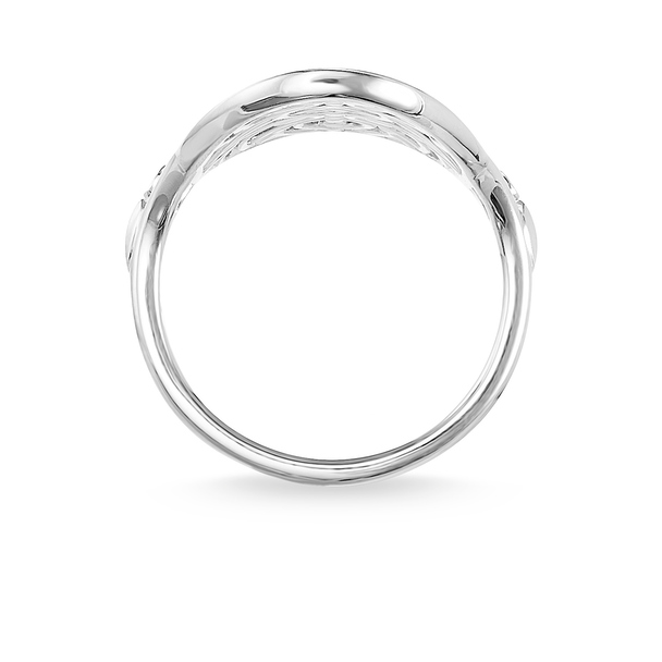 Thomas Sabo Ring Ornament 925 Sterling Silver, Diamond