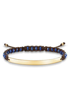 Love Bridge Armband blau vergoldet LBA0056-892-32-L21v