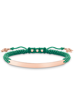 Love Bridge Armband grün rosèvergoldet LBA0057-597-6-L21v