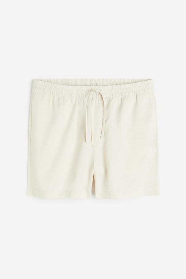 H&M Shorts aus Lyocell Regular Fit Helles Greige