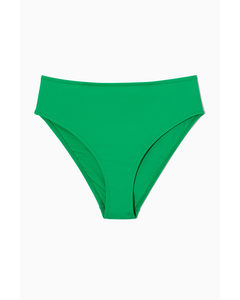 High-waisted Bikini Briefs Bright Green