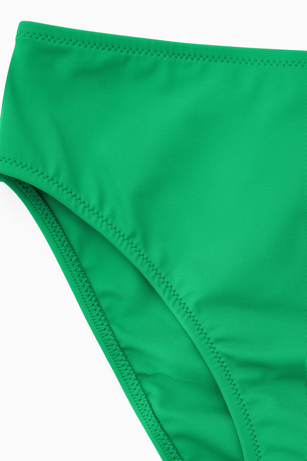 COS High-waisted Bikini Briefs Bright Green