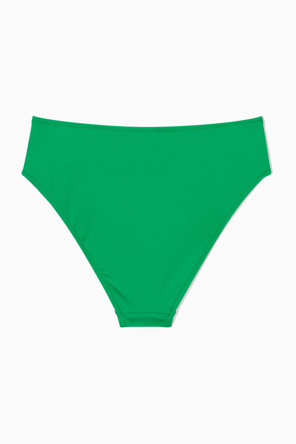 COS High-waisted Bikini Briefs Bright Green