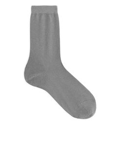 Lurex Socks Grey