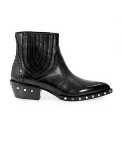 Barracuda Bd0630 Studded Black Ankle Boot