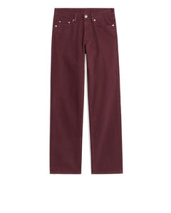 STRAIGHT Overdyed Jeans Burgundy