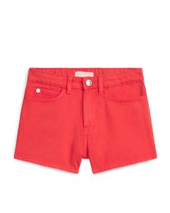 Denim Shorts Red