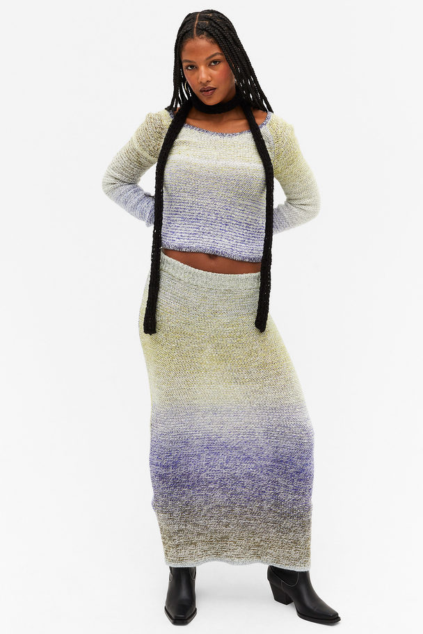 Monki Knitted Maxi Skirt Space Dye
