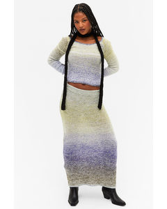 Knitted Maxi Skirt Space Dye