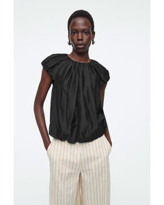 Voluminous Parachute Blouse Black