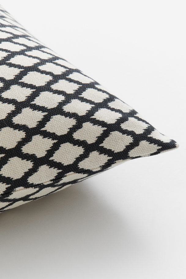 H&M HOME Patterned Cushion Cover Black/checked