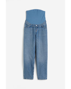 MAMA Mom Loose Ankle Jeans Denimblau