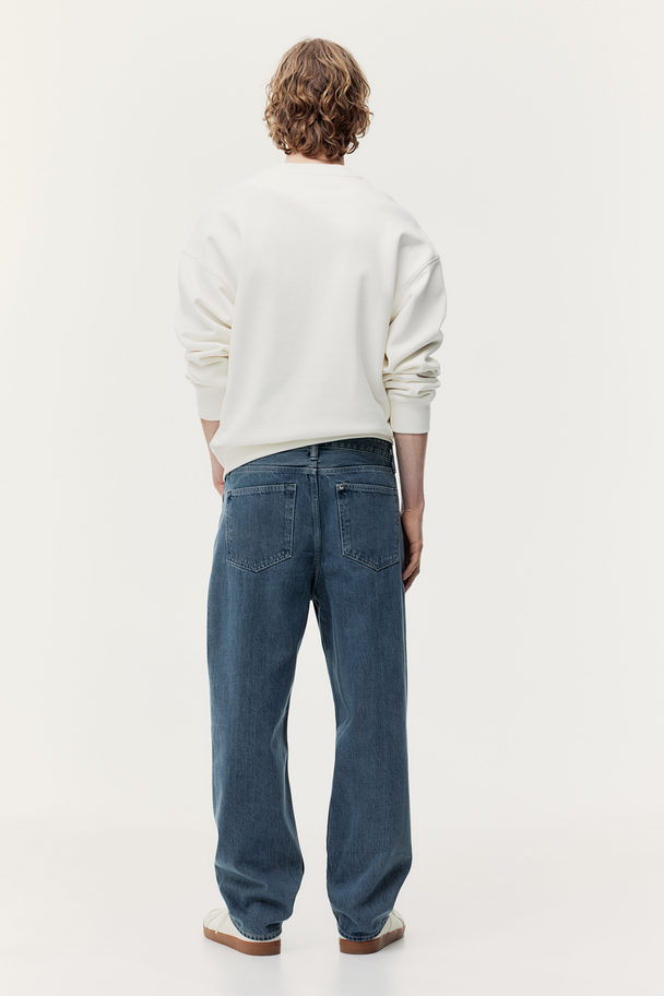 H&M Loose Jeans Denimblau