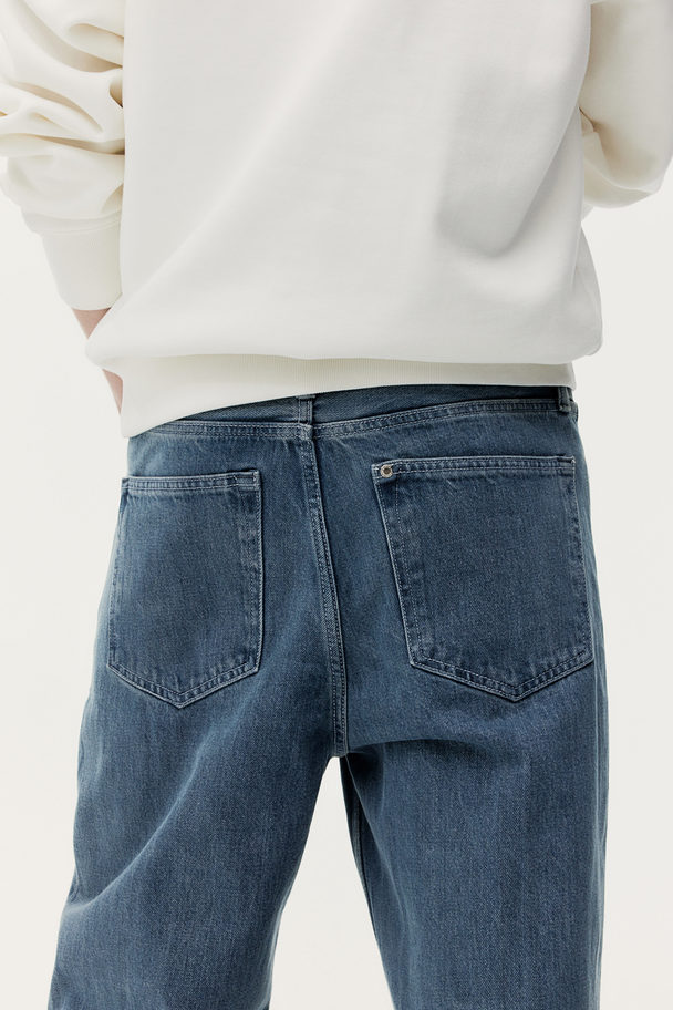 H&M Loose Jeans Denimblau