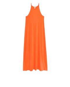 Lyocell Strap Dress Orange