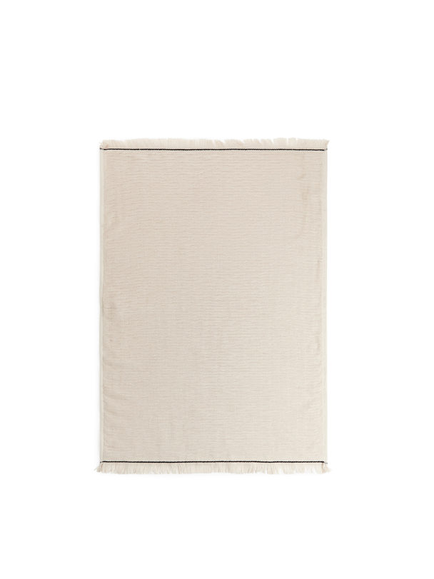 ARKET Cotton Hand Towel 50 X 70 Cm Beige