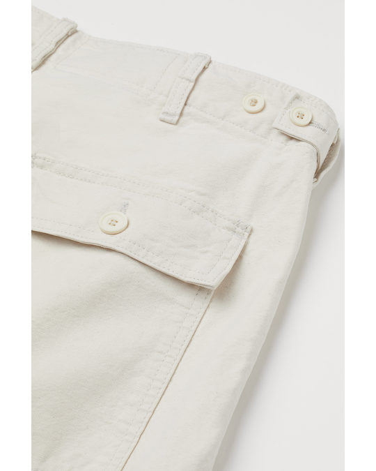 H&M Relaxed Jeans Cream
