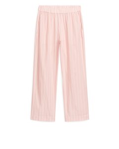 Soft Cotton Pyjama Trousers Pink/white