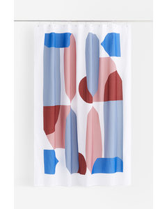 Printed Shower Curtain Blue/patterned