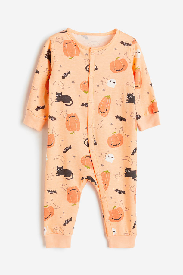 H&M Pyjamapakje Met Dessin Oranje/dessin