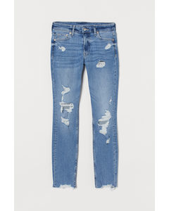 Skinny Regular Ankle Jeans Denimblauw