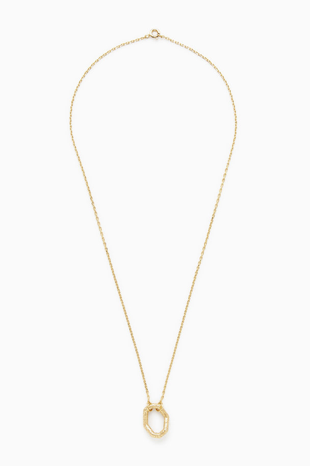 COS Gold-plated Sterling Silver Short Pendant Necklace Gold