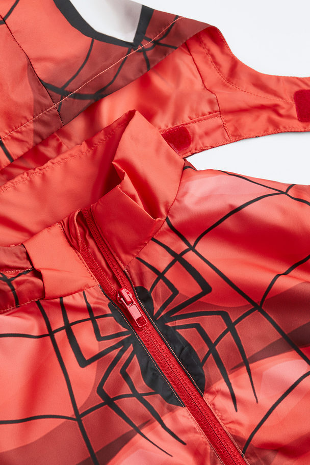 H&M Print-motif Windbreaker Red/spider-man
