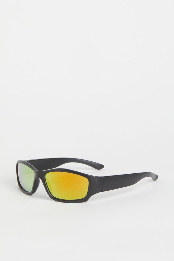 H&M Rechthoekige Zonnebril Zwart
