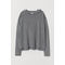 Fine-knit hooded jumper Grey