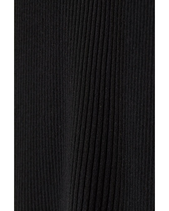 H&M Rib-knit polo-neck jumper Black