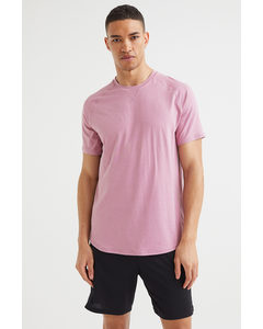 Loose Fit Sports Top Light Pink