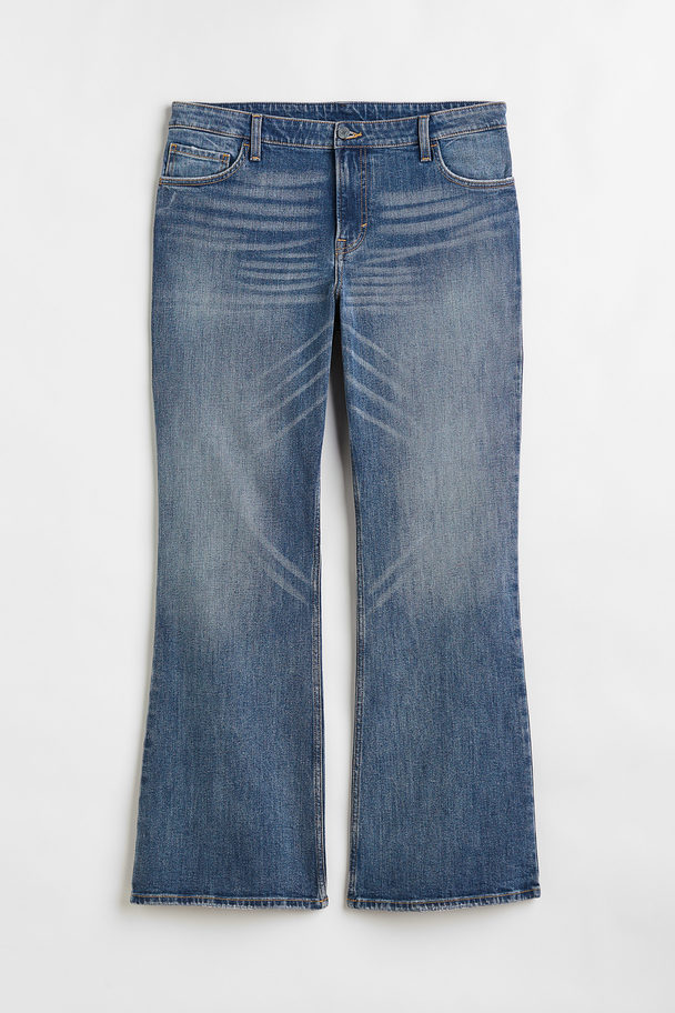 H&M H&M+ Flared Jeans Blau