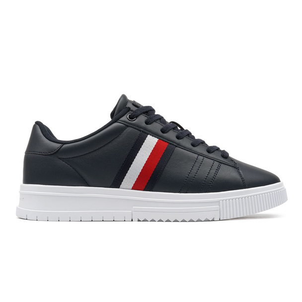Tommy Hilfiger Tommy Hilfiger Supercup Leather Blauw