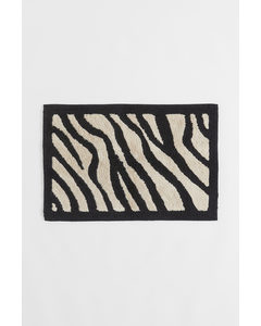 Zebramønstret Bademåtte Beige/zebramønstret