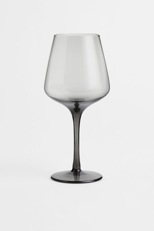 H&M HOME Wijnglas Donkergrijs