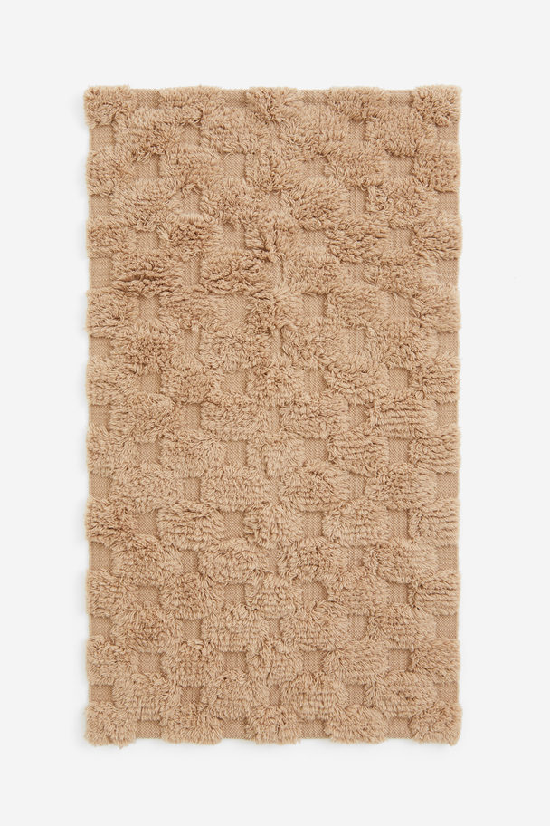 H&M HOME Vloerkleed Van Wolmix Met Getuft Dessin Beige