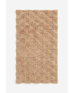 Getufteter Teppich aus Wollmix Beige